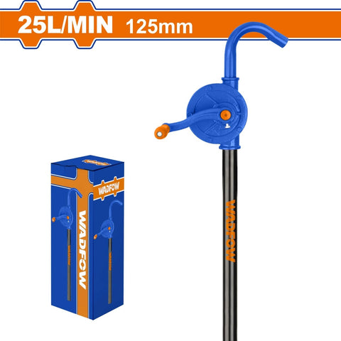 [SKUIMG]WHY2525|BOMBA DE ACEITE MANUAL 25L/MIN. LONG.127CM. DIAMETRO DE LA BOMBA: 125MM. ACERO AL CARBONO.