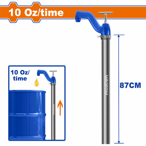 [SKUIMG]WHY2A10|BOMBA ACEITE MANUAL 10OZ/VEZ LONG: 87CM. RECUBIERTO DE ZINC. GRASERA