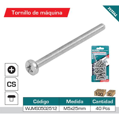 [SKUIMG]WJMS0502512|WJMS0502512.jpg|TORNILLO DE MAQUINA