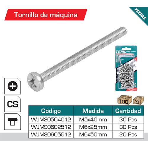 [SKUIMG]WJMS0504012|WJMS0504012.jpg|TORNILLO DE MAQUINA