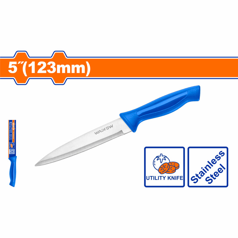 [SKUIMG]WKK1154|WKK1154.jpg|CUCHILLO DE COCINA MULTIUSOS 5" ACERO INOXIDABLE. IDEAL PARA FRUTAS Y