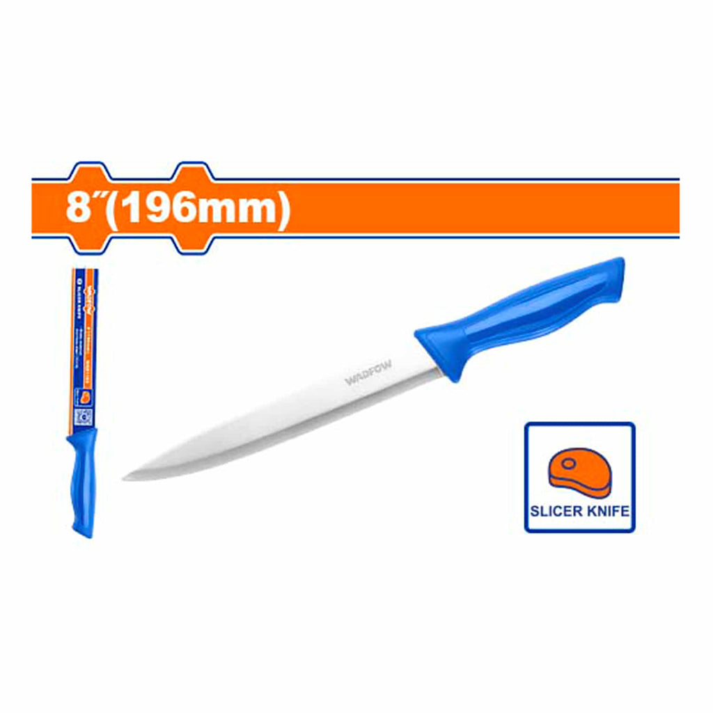 [SKUIMG]WKK1182|WKK1182.jpg|CUCHILLO REBANADOR 8" DE ACERO INOXIDABLE. IDEAL PARA FILETEAR.