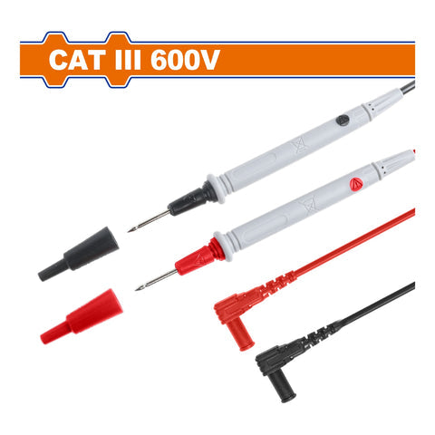 [SKUIMG]WKX1101|CABLE Y PUNTAS DE PRUEBA PARA MULTIMETRO 85CM CAT III600V 136MM LARGO. APTO PARA MEDIDOR ABRAZADERA