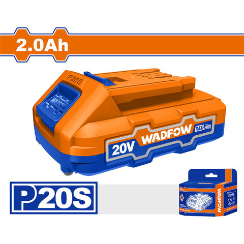 [SKUIMG]WLBP520|WLBP520.jpg|BATERIA 20V. LITIO 2.0AH. INDICADOR LED DE CARGA COMPATIBLE CON BATERIAS P20S.