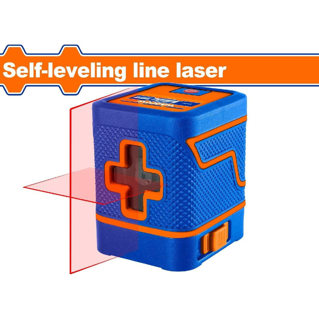 [SKUIMG]WLE1M02|WLE1M02.jpg|LASER DE LÍNEA AUTONIVELANTE. RANGO DE TRABAJO:0-15M. PRECISIÓN DE LÍNEA: ±2 MM A 5 M