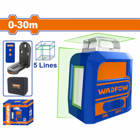 [SKUIMG]WLE2M05|WLE2M05.jpg|NIVEL DE LASER AUTONIVELANTE VERDE. RANGO:0~30M.1 LINEA HORIZONTAL DE 360 Y 1 VERTICAL. PRECISION DE