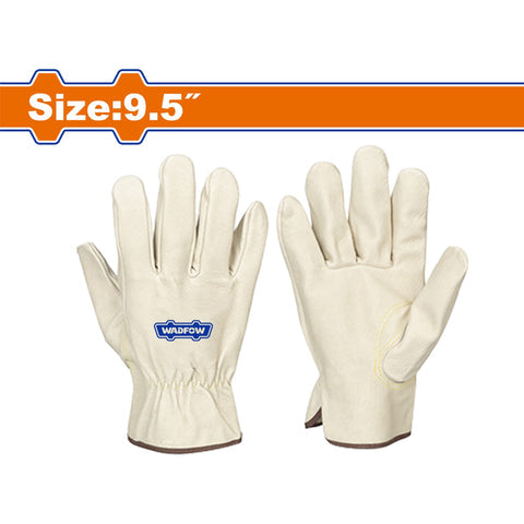 [SKUIMG]WLG1001|GUANTES DE CUERO PARA TRABAJO PESADO. TALLA 9.5" (1 PAR). IDEAL TRABAJOS INTERIORES Y EXTERIORES.