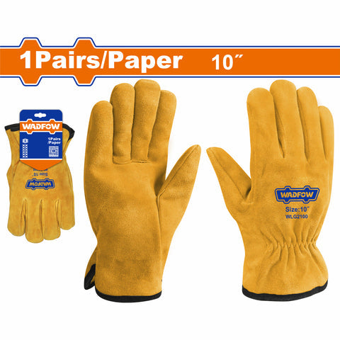 [SKUIMG]WLG2100|WLG2100.jpg|GUANTES DE CUERO 10 DOBLE COSTURA. (1 PAR) GUANTES DE SOLDADOR.