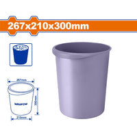 [SKUIMG]WLJ1330|WLJ1330.jpg|CUBO DE BASURA 267X210X300MM. IDEAL PARA BOTAR DESECHOS. PESO: 319G. MATERIAL RESISTENTE. BALDE