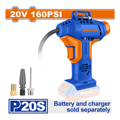 [SKUIMG]WLN2520|COMPRESOR DE AIRE AUTOMATICO 20V 160PSI 11BAR. TRAE ADAPTADORES. BATERIA Y CARGADOR POR SEPARADO. IN