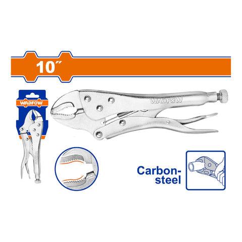 [SKUIMG]WLP1C10|WLP1C10.jpg|ALICATE DE PRESION MANDIBULA CURVA 10" HRC38 - HRC48.