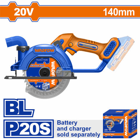 [SKUIMG]WLWP5630|WLWP5630.jpg|SIERRA CIRCULAR INALAMBRICA 20V DISCO 5 1/2" 6300RPM. BATERIA Y CARGADOR POR SEPARADO.