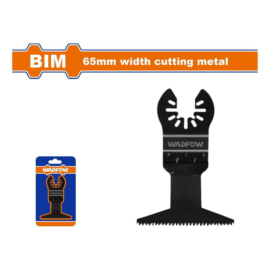 [SKUIMG]WMA2K65|CUCHILLA PARA SIERRA OSCILANTE DE BI-METAL. 65X40MM. CORTE EN METAL. DIENTES FRESADOS Y ONDULADOS.