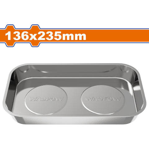 [SKUIMG]WMC6002|WMC6002.jpg|BANDEJA DE ALMACENAMIENTO MAGNÉTICO 136X235MM. IDEAL PARA TORNILLOS Y TUERCAS. ACERO INOXIDABLE.