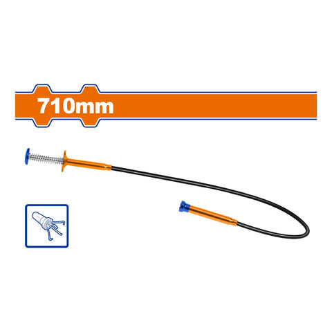 RECOGEDOR FLEXIBLE CON GARRA LONGITUD 710MM CAPACIDAD AGARRE 750G MANGO DE PLASTICO.