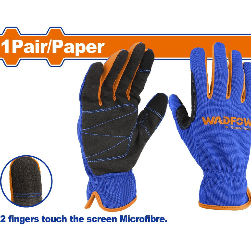 [SKUIMG]WMG1E02|WMG1E02.jpg|GUANTES PARA MECÁNICOS CON ALMOHADILLA DE ESPONJA. TAMAÑO XL. SE VENDE UN PAR.