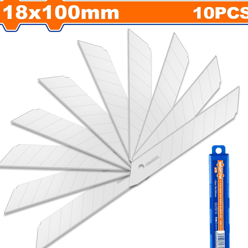 [SKUIMG]WMK1K18|CUCHILLAS 10 PIEZAS. TAMAÑO 18X100MM. PARA EXACTOS. JUEGO