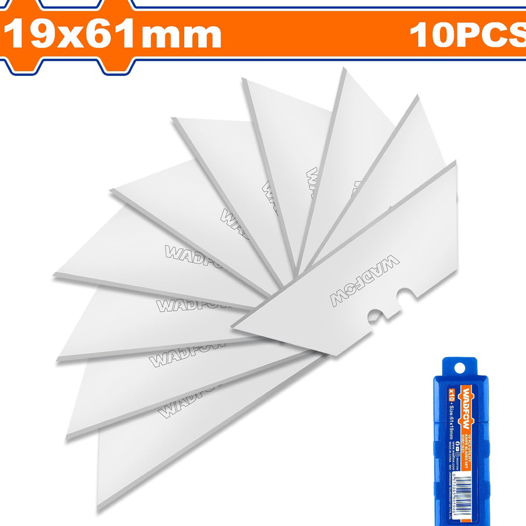 [SKUIMG]WMK1K61|CUCHILLAS 10 PIEZAS. TAMAÑO 19X61MM. PARA EXACTOS. JUEGO