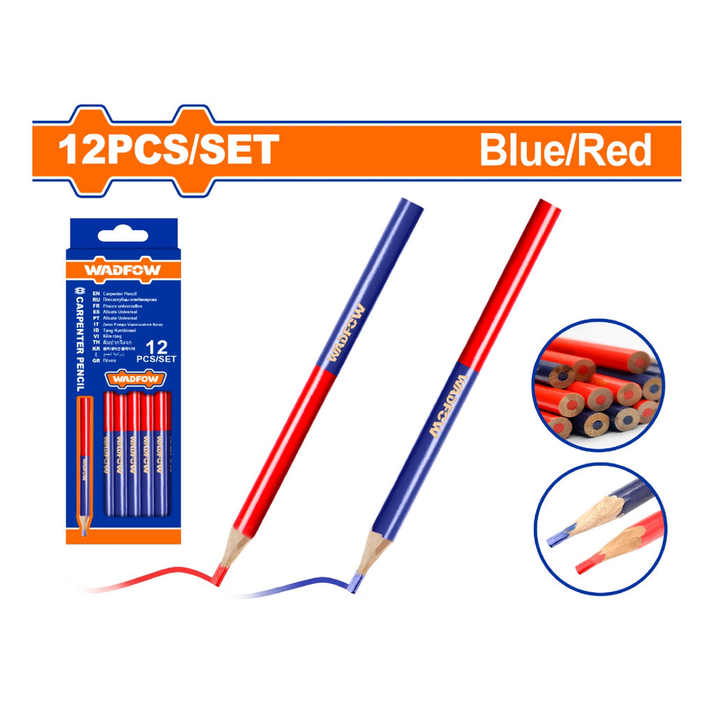 [SKUIMG]WMQ2512|WMQ2512.jpg|LÁPICES DE CARPINTERO BICOLOR (ROJO Y AZUL)