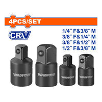 [SKUIMG]WMS6404|ADAPTADORES PARA DADO DE IMPACTO. MATERIAL: CR-V SET DE 4 PIEZAS. ENCHUFES DE IMPACTO.