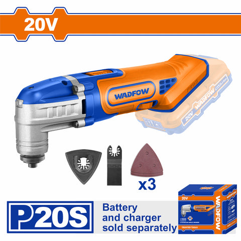 [SKUIMG]WMUP5020|WMUP5020.jpg|FLEXIBLE MULTIFUNCIONAL 20V. 5000-20000RPM. ANGULO DE OSCILACION: 3.2 6 AJUSTES DE VELOCIDAD. NO INC