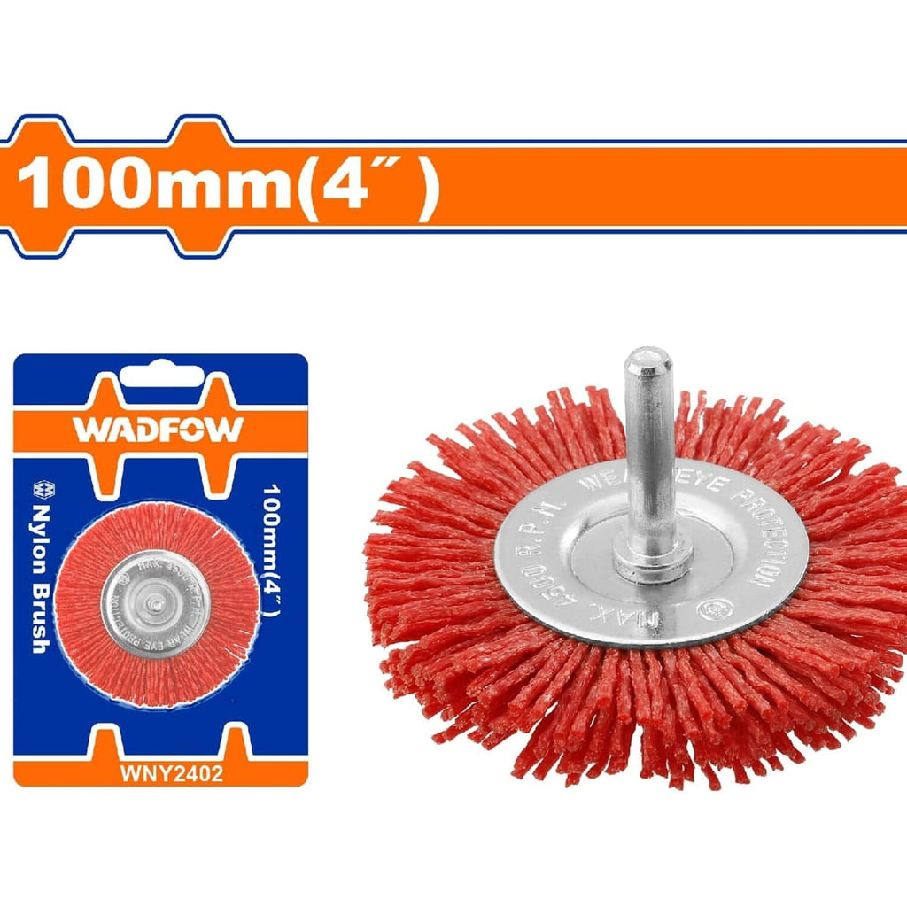 [SKUIMG]WNY2402|WNY2402.jpg|CEPILLO DE NYLON COPA CIRCULAR PARA TALADRO CON VÁSTAGO DE 100MM. LONG. CABLE:10MM