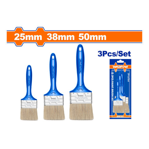 [SKUIMG]WPB1931|WPB1931.jpg|BROCHAS PARA PINTAR 1"(25MM) 2"(50MM) 3"(75MM). PINTURA A BASE DE ACEITE. MANGO PLASTICO. SET 3.