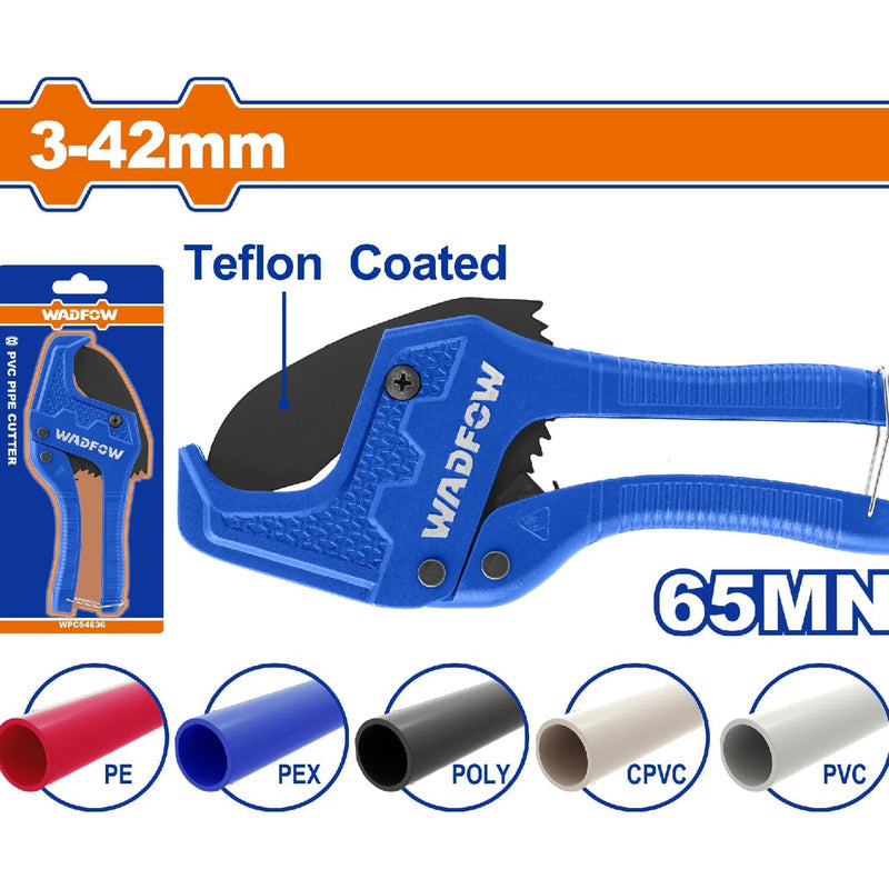 [SKUIMG]WPC54642|WPC54642.jpg|CORTADORES DE TUBO DE PVC. RECUBIERTO DE TEFLÓN. 65MN