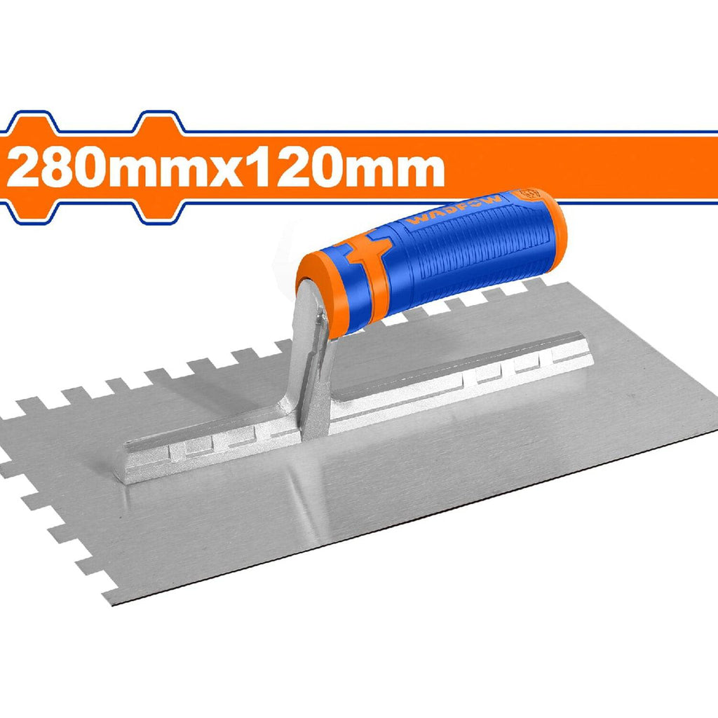 [SKUIMG]WPE2912|LLANA DE YESO CON DIENTES (MANGO DE PLÁSTICO) 280MMX120MM. DIENTES 10X10.