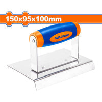 [SKUIMG]WPE4315|LLANA DE BORDE PARA CEMENTO 150X95X100MM. ACERO INOXIDABLE. MANGO PLÁSTICO. PULIDO. 1.2MM ESPESOR.
