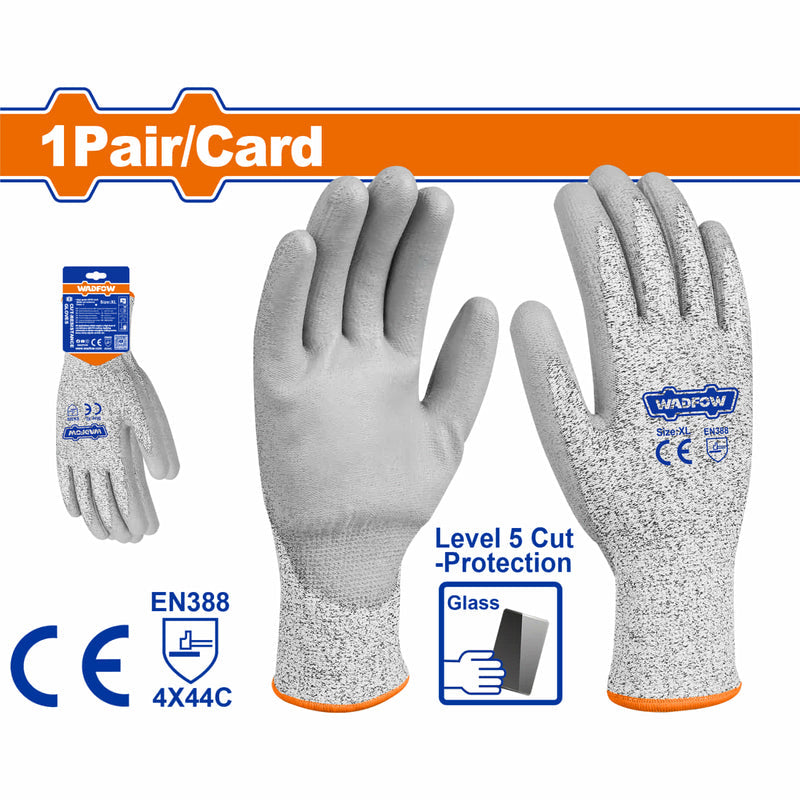 [SKUIMG]WPG1805|WPG1805.jpg|GUANTES RESISTENTES A CORTES Y ABRASIONES. MEDIDA 13 (XL). CAPA DE LAT