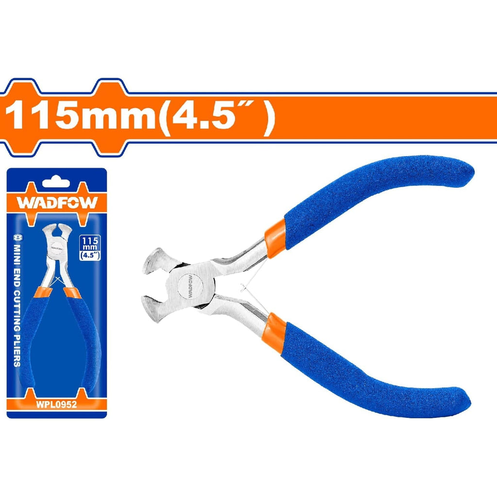 [SKUIMG]WPL0952|WPL0952.jpg|MINI ALICATE DE CORTE FRONTAL 115MM(4.5") PULIDO Y ANTIÓXIDO. CON MANGO DE PLÁSTICO.