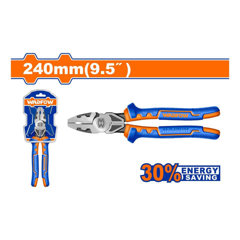 [SKUIMG]WPL1719|WPL1719.jpg|ALICATE COMBINADO DE ALTA PALANCA 9.5" AHORRO DE ENERGIA 30% MANGO COMODO. ACABADO PULIDO.