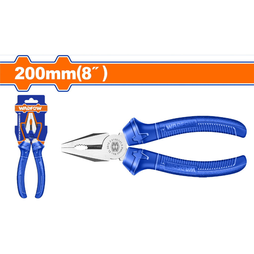 [SKUIMG]WPL1C28|WPL1C28.jpg|ALICATE DE COMBINACIÓN 8" ACERO AL CARBONO. PULIDO. MANGO ERGONÓMICO