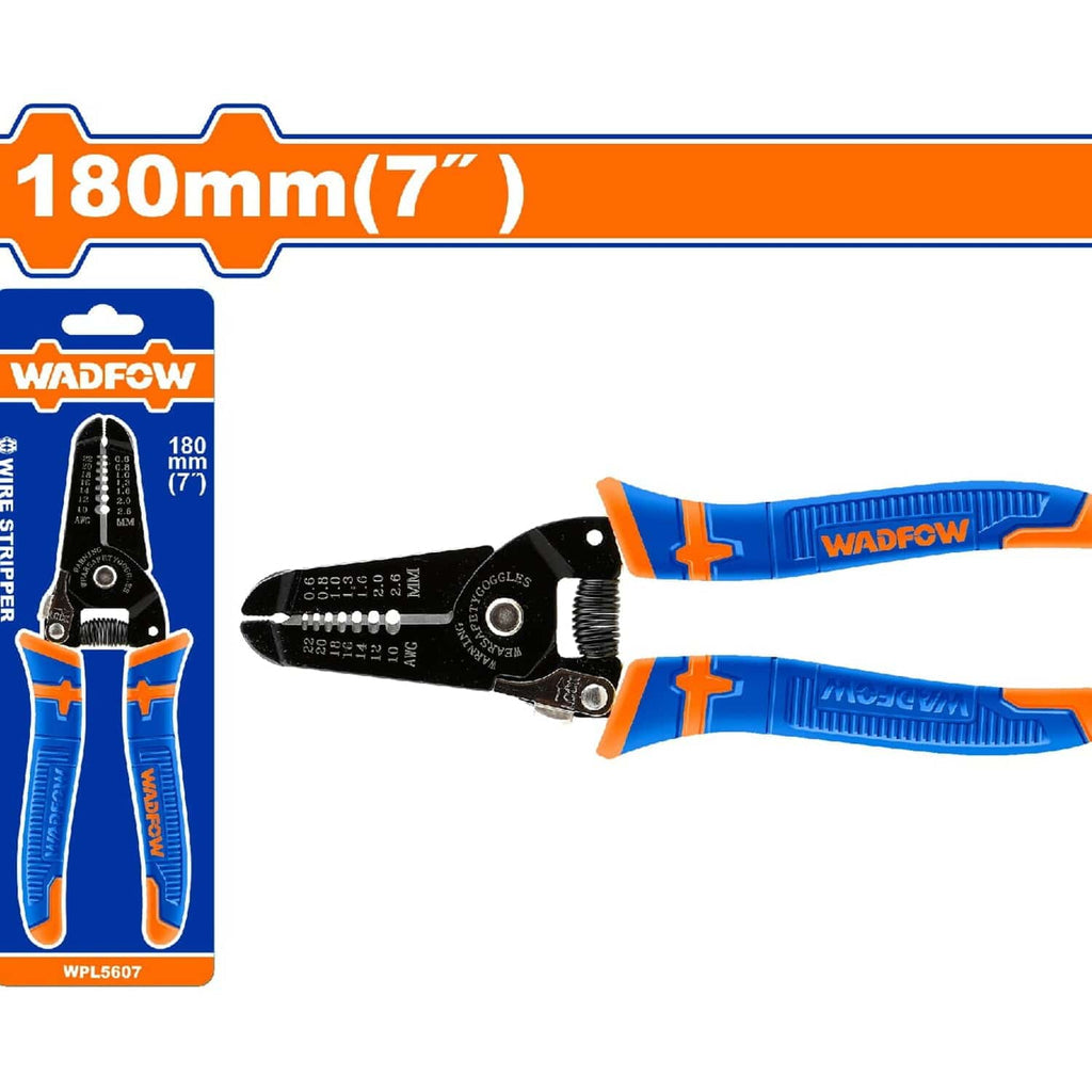 [SKUIMG]WPL5607|PINZA PELACABLES 7"(180MM) PARA CABLES ELÉCTRICOS. PELA 7 TIPOS DE CABLE Y AFILADO CORTA ALAMBRE.