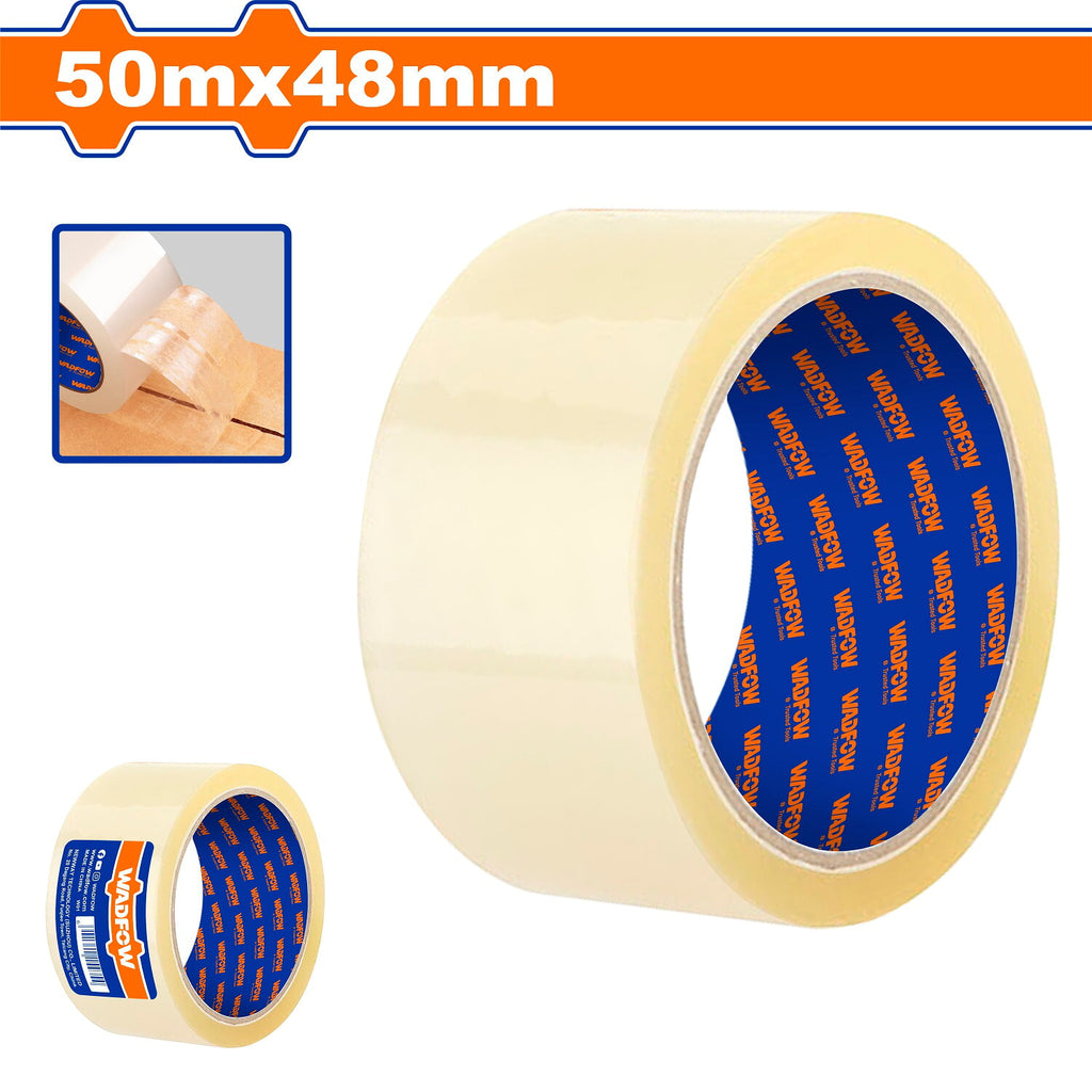 [SKUIMG]WPN1H05|CINTAS ADHESIVAS DE EMBALAJE TRANSPARENTE ESP: 0.045MM. IDEAL PARA SELLAR CARTÓN. ALTA VISCOSIDAD