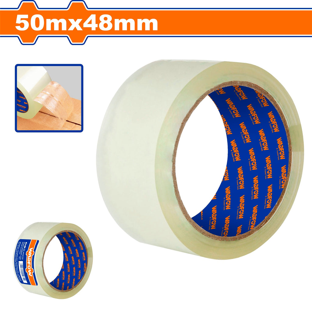 [SKUIMG]WPN1H15|CINTAS ADHESIVAS DE EMBALAJE SUPER TRANSPARENTE ESP: 0.045MM. IDEAL PARA CARTÓN. ALTA VISCOSIDAD