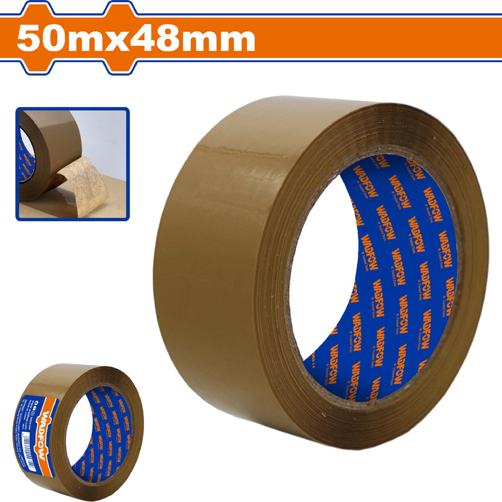 [SKUIMG]WPN1H25|CINTAS ADHESIVAS DE EMBALAJE CHOCOLATE ESP: 0.045MM. IDEAL PARA CARTÓN. ALTA VISCOSIDAD.