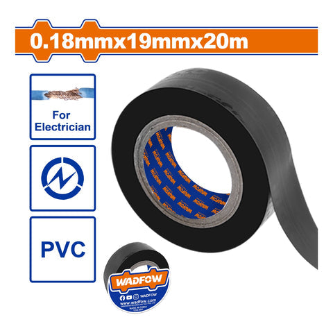 [SKUIMG]WPN2002|WPN2002.jpg|GUTAPERCHA TAPE ELECTRICO DE PVC PURO 19MMX20M COLOR NEGRO. RESISTENTE AL FUEGO. CINTA AISLANTE.