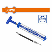 [SKUIMG]WPP0E01|WPP0E01.jpg|BOMBA DE AIRE 300PSI , F32X260MM TUBO DE ALUMINIO Y MANGO DE PL�STICO. MINI BOMBA DE MANO. MINI