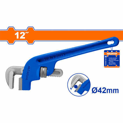 [SKUIMG]WPW6112|WPW6112.jpg|LLAVE DE TUBO DESPLAZADA OFFSET 12" FORJADO CON ACERO AL CARBONO. SUJECION 42MM. LLAVE CON DESPLAZAM