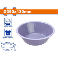 [SKUIMG]WPY1339|WPY1339.jpg|CUBO PLATÓN DE LAVAR 390X130MM. IDEAL PARA LAVAR ROPA O LIMPIEZA FACIAL. 283G. MATERIAL RESISTENTE.