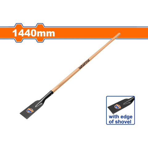 [SKUIMG]WQA1313|RASPADOR FORJADO CON MANGO DE MADERA. LONG:1440MM. ACERO AL CARBONO. 100MM X 3550MM