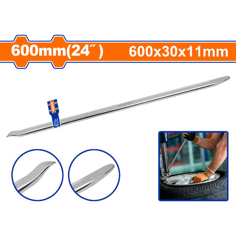 [SKUIMG]WQB2324|WQB2324.jpg|PALANCA DE LLANTA 600MM (24"). 600X30X11MM. ACERO AL CARBONO. FORJADO Y TRATAMIENTO TÉRMICO. CAUCHOS
