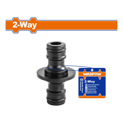 [SKUIMG]WQC1E02|CONECTOR DE MANGUERA DE AGUA CON ACOPLAMIENTO PLASTICO DE SALIDA 2 VIAS.