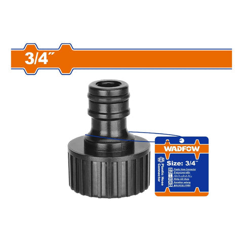 [SKUIMG]WQC8E34|WQC8E34.jpg|CONECTOR PARA MANGUERA DE 3/4� CON ROSCA HEMBRA. IDEAL PARA USO EN EL JARD�N.
