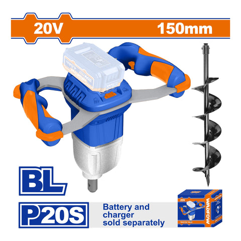[SKUIMG]WQE15801|AHOYADORA PILOTERA INALAMBRICA 20V. MOTOR SIN ESCOBILLAS. DIAMETRO: 150MM BATERIA Y CARGADOR POR SEP