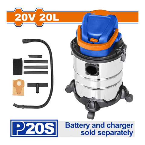 [SKUIMG]WQV1A20|ASPIRADORA INALAMBRICA 20V CAPACIDAD 20L. FILTRO HEPA. NO INCLUYE BATERIA NI CARGADOR.