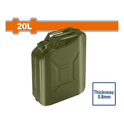 [SKUIMG]WQY1320|TANQUE PARA GASOLINA RECIPIENTE DE ACERO 20L. ESPESOR: 0.8MM. CIERRE SEGURO. RESISTENTE AL USO. CANE