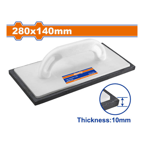 LLANA DE GOMA FINA 280X140MM. ESPESOR DE LA GOMA: 10MM.PARA PAREDES Y LOSAS DE CEMENTO. PALETA ESPON